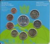 San Marino 2008 set of 9 euro coins with 5euro silver coin.2